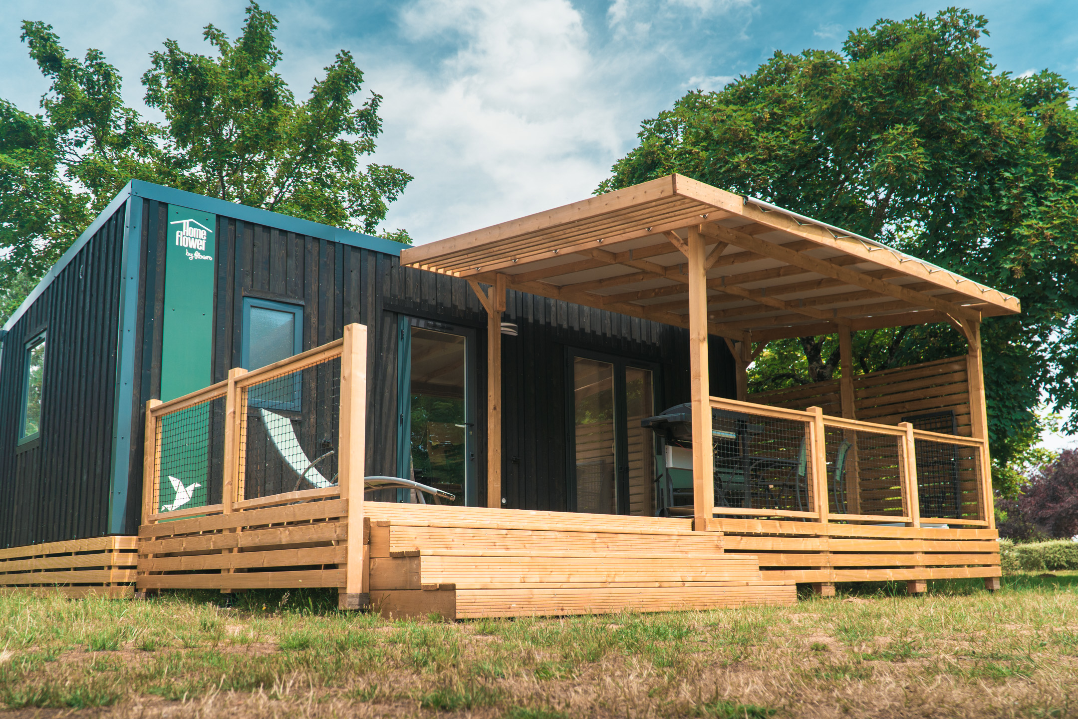 Camping le Jardin de Sully _ Mobil-home Premium Home Flower - Crédit photo : Le Jardin de Sully