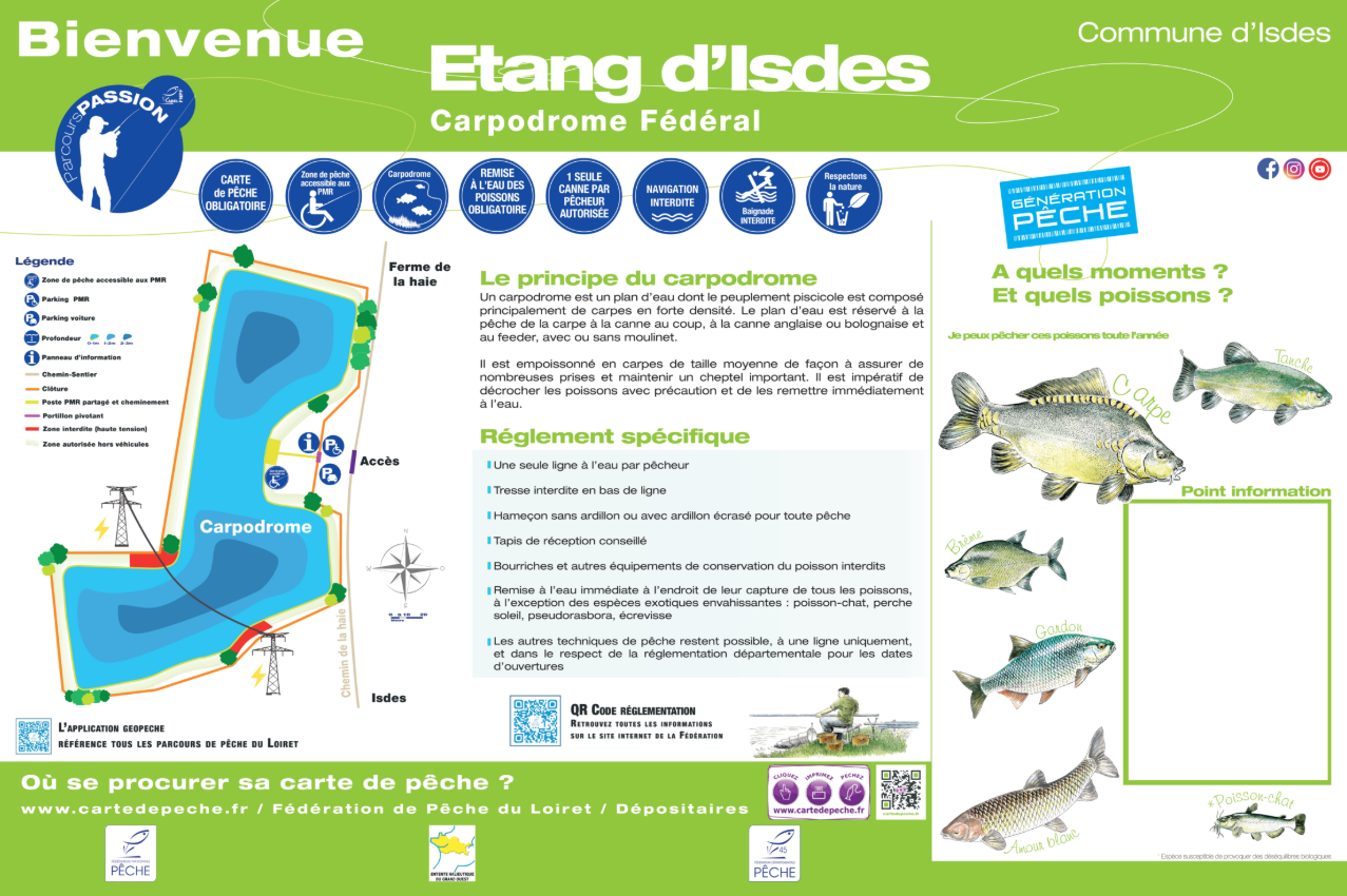 Carpodrome - Crédit photo : fédération de peche loiret